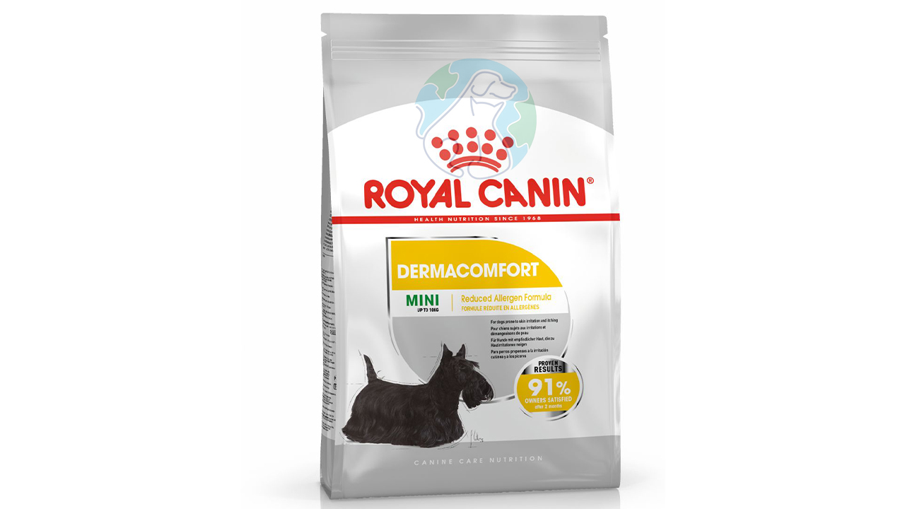 غذای خشک 3کیلویی  Mini dermaconfort Royal canin 